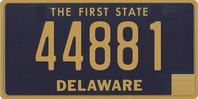 DE license plate 44881