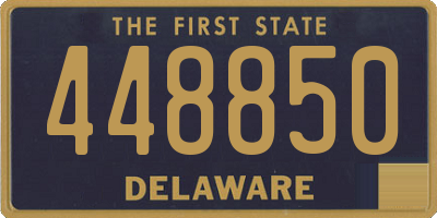 DE license plate 448850