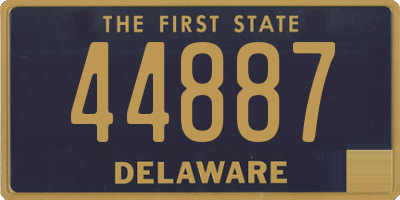 DE license plate 44887