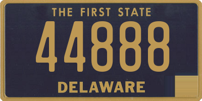 DE license plate 44888