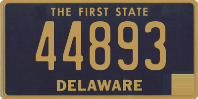 DE license plate 44893