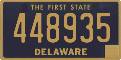 DE license plate 448935