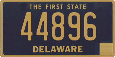 DE license plate 44896