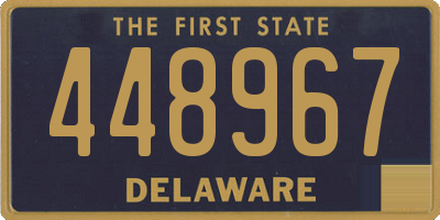 DE license plate 448967