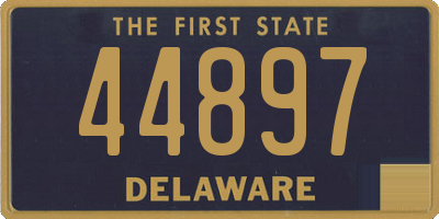 DE license plate 44897