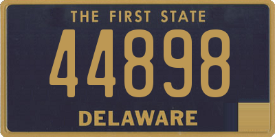 DE license plate 44898