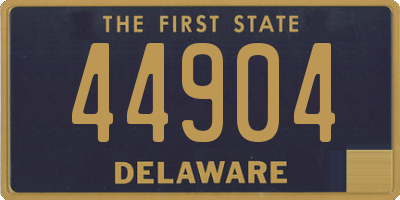 DE license plate 44904