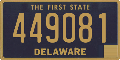 DE license plate 449081