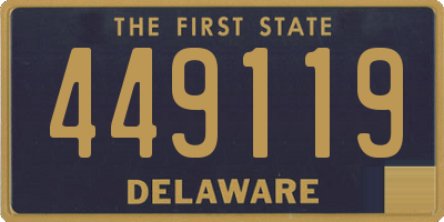 DE license plate 449119