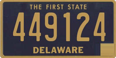 DE license plate 449124