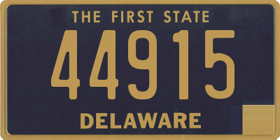 DE license plate 44915