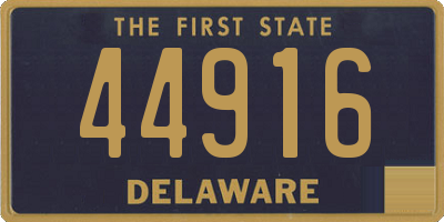 DE license plate 44916