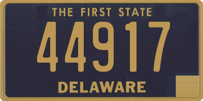 DE license plate 44917