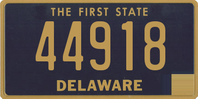 DE license plate 44918