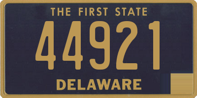 DE license plate 44921