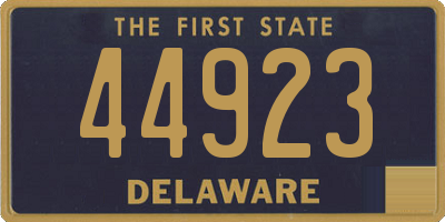 DE license plate 44923