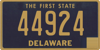 DE license plate 44924