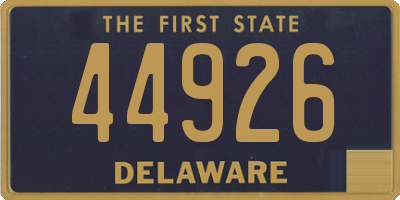 DE license plate 44926
