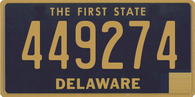 DE license plate 449274