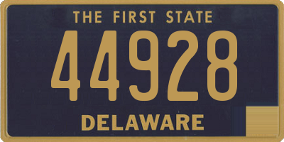 DE license plate 44928