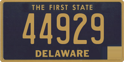 DE license plate 44929