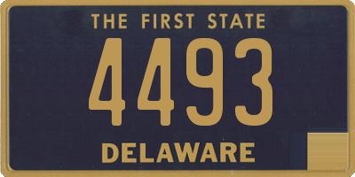 DE license plate 4493