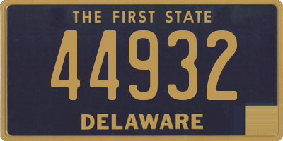 DE license plate 44932
