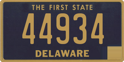 DE license plate 44934