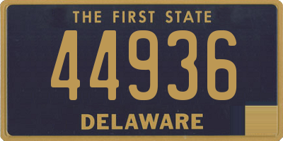 DE license plate 44936