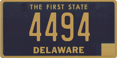 DE license plate 4494