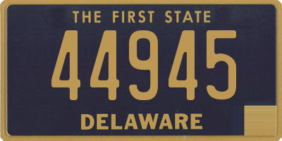 DE license plate 44945