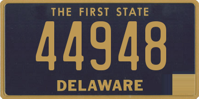 DE license plate 44948