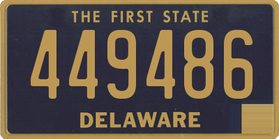 DE license plate 449486