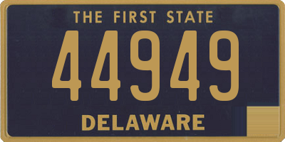 DE license plate 44949