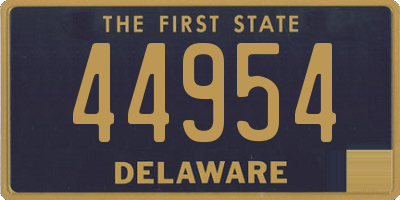 DE license plate 44954