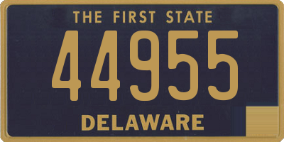 DE license plate 44955