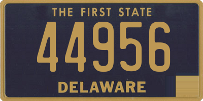 DE license plate 44956