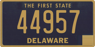 DE license plate 44957