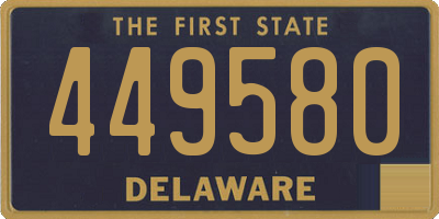 DE license plate 449580
