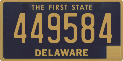 DE license plate 449584