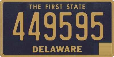 DE license plate 449595