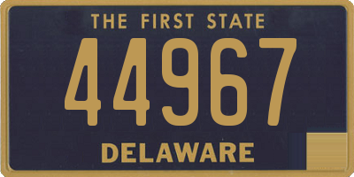 DE license plate 44967