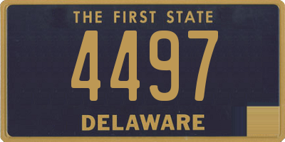 DE license plate 4497