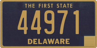 DE license plate 44971