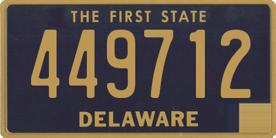 DE license plate 449712