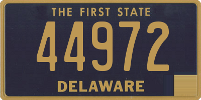 DE license plate 44972