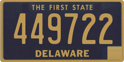 DE license plate 449722