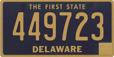 DE license plate 449723