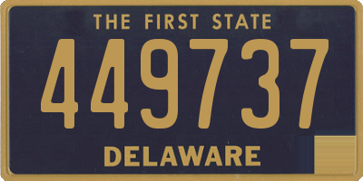 DE license plate 449737