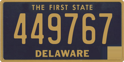 DE license plate 449767